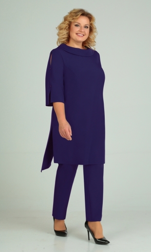 Elga 12-625 Брючный костюм (фиолетовый)